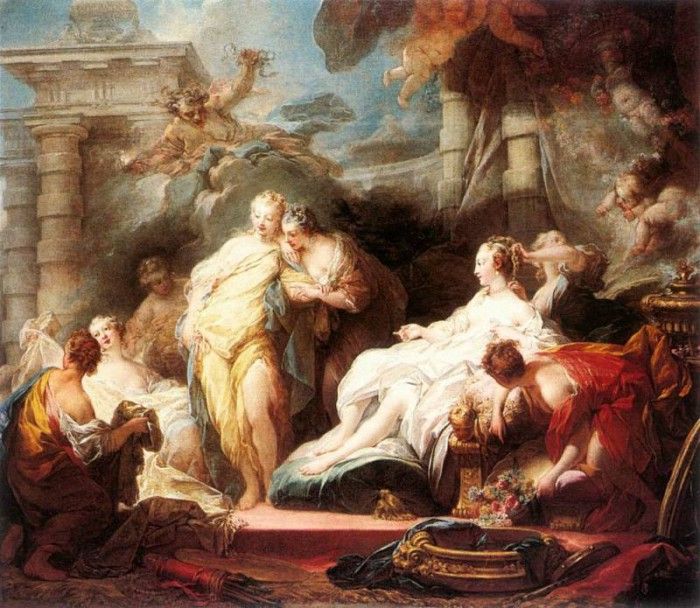Fragonard Psyche showing her Sisters her Gifts from Cupid. 
