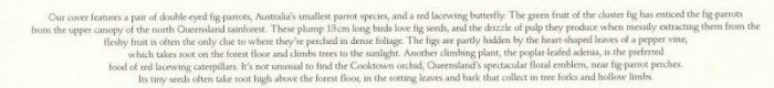 Oz AGls040 Tony Oliver 95 Double-Eyed Fig Parrot Note. , 