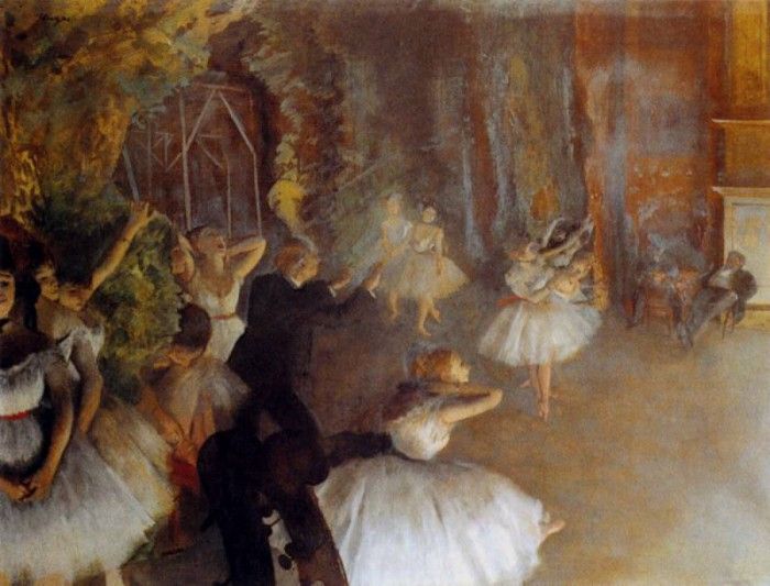 Degas Edgar The Rehearsal Of The Ballet. , --