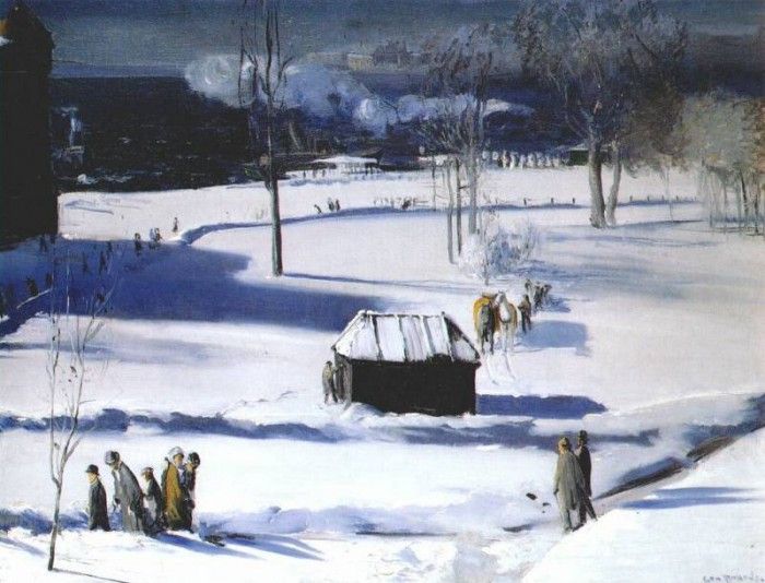 bellows blue snow, the battery 1910. ,  