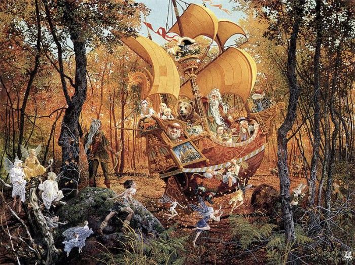 ma Sp7 James C Christensen Flight of the Fablemaker. ,  .