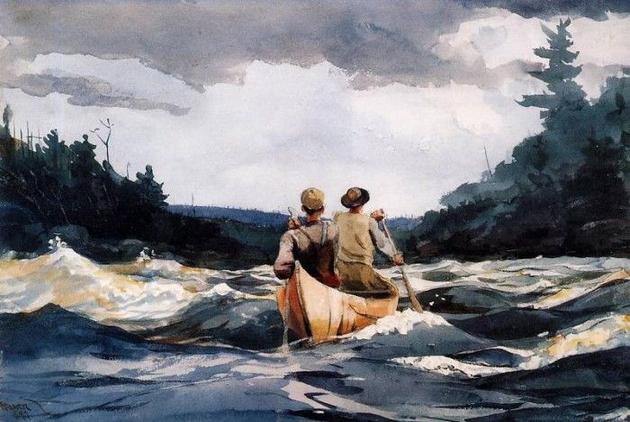 Homer Winslow Canoe in the Rapids. , 