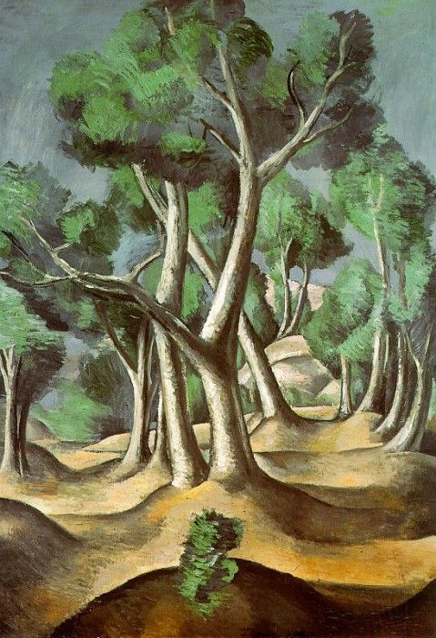 Derain Grove, 1912, oil on canvas, The Hermitage, St. Peters. ,  