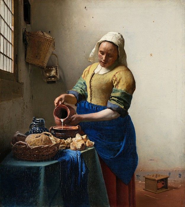 Milkmaid 1658 [  - ]. Vermeer, Johannes