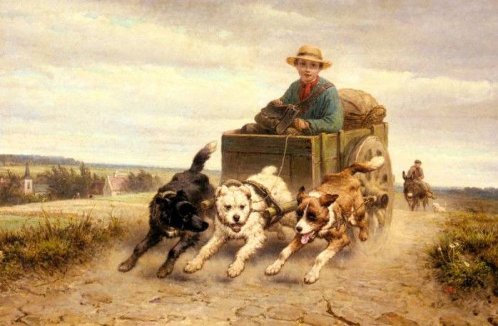 Ronner Knip Henriette The Dog Cart. Ronner-Knip, 