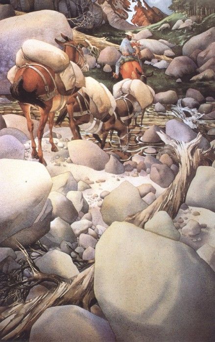 bs-ahp- Bev Doolittle- Hopkins Creek Crossing. , 