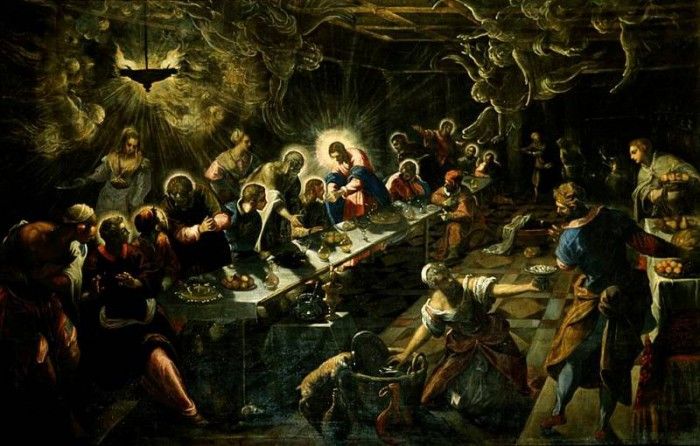 Tintoretto Lultima cena, 1592-94, 360x560 cm, San Giorgio M. , 