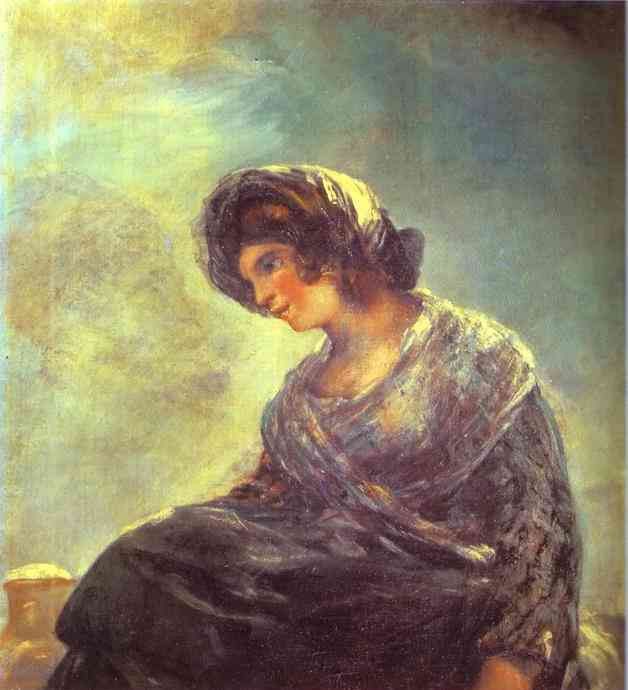 Francisco de Goya - The Milkmaid of Bordeaux.   ,  