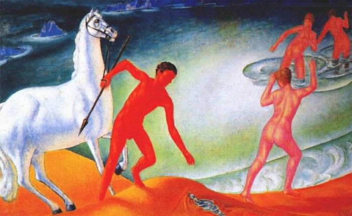 petrov-vodkin thirsting warrior 1915. -, 