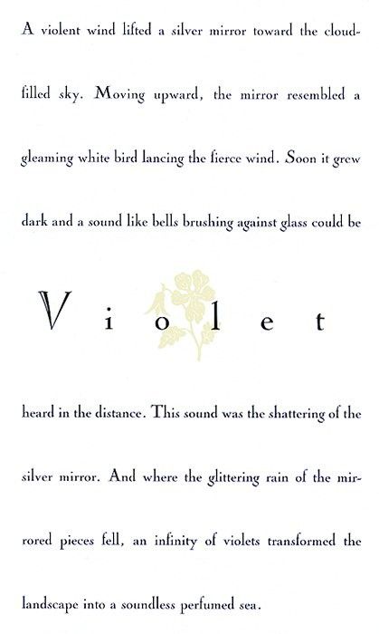 Violet by John Gruen. Olbinski, 