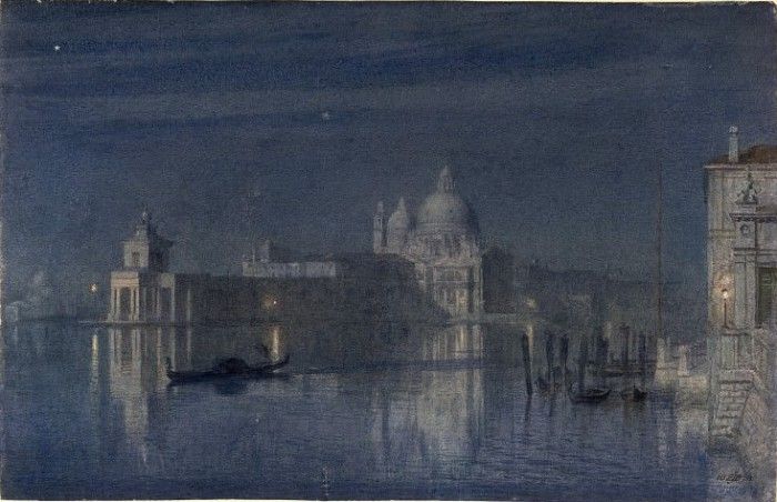 Santa Maria della Salute Venice Moonlight. ,  