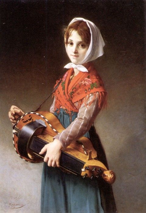 The Hurdy-Gurdy Girl. Richomme, 