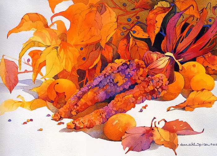 bs-flo- Jean Uhl Spicer- Maize Harvest. ,  