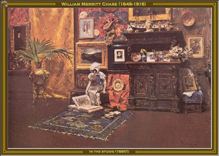 William M Chase-In The Studio(-1880) Po Amp 060. ����, ������ �������