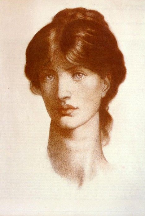 Rossetti Dante Gabriel Study For A Vision Of Fiammetta. ,  