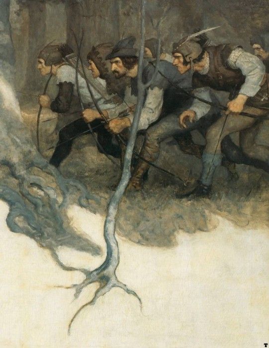 n c wyeth stalking the enemy. ,  