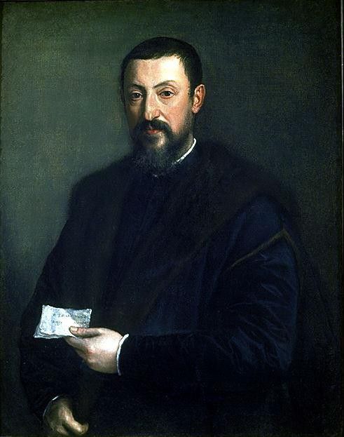 TIZIANO PORTRAIT OF A FRIEND OF TITIAN.  ( )