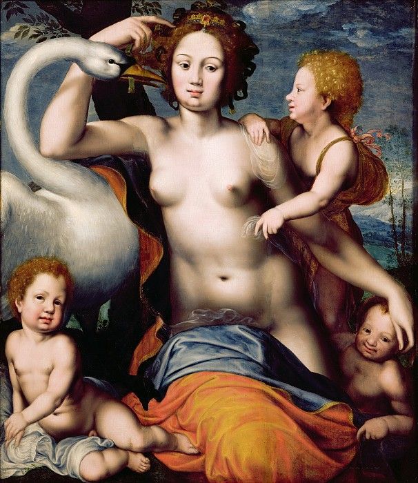    [Leda and the Swan]. , 