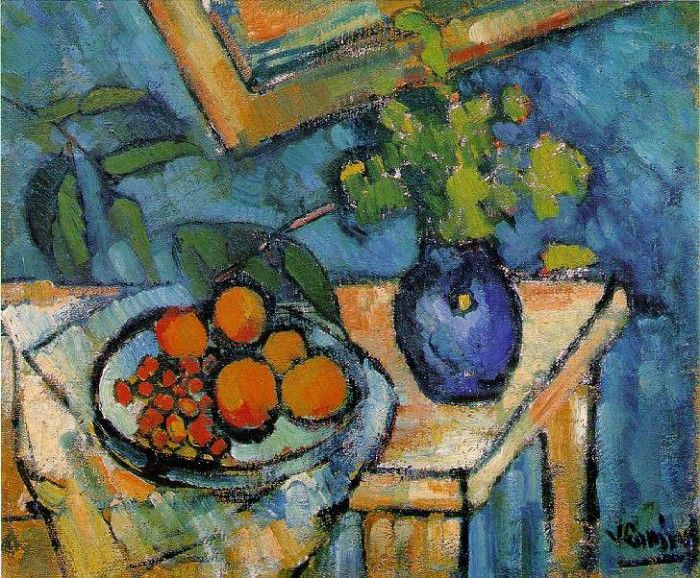 Vlaminck Still life, ca 1910, 54x64.5 cm, Musee dOrsay, Par.   