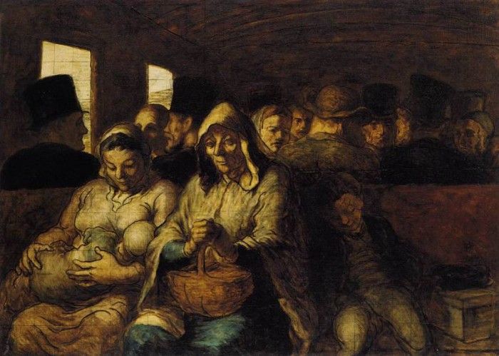 DAUMIER Honore The Third class Carriage. , 