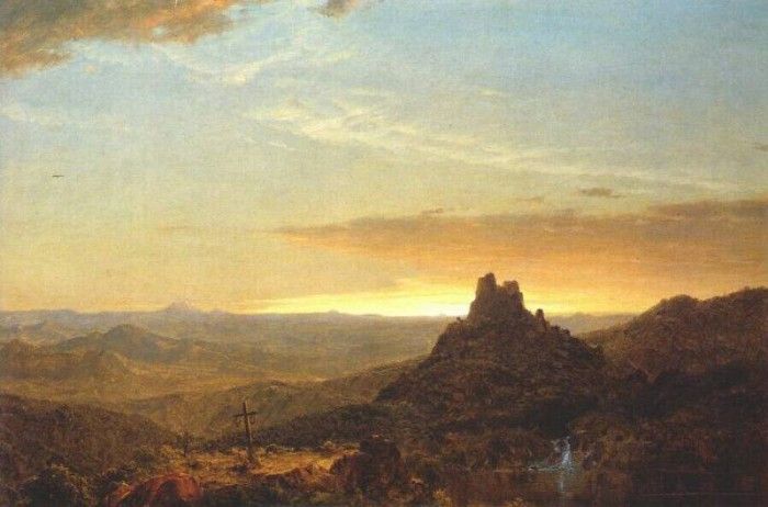 church cross in the wilderness 1857. , 