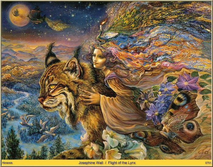 Josephine Wall - Flight Of The Lynx (Abraxsis). , 