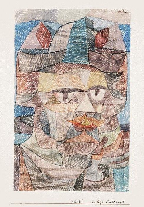 Klee The last of the mercenaries, 1931, Watercolor on paper,. , 