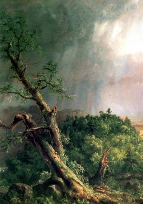 hudson rv sc csg011 view from mt holyoke-thomas cole 1836. , 