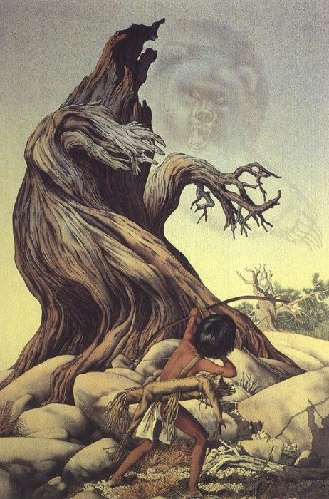 bs-ahp- Bev Doolittle- The Grizzly Tree. , 