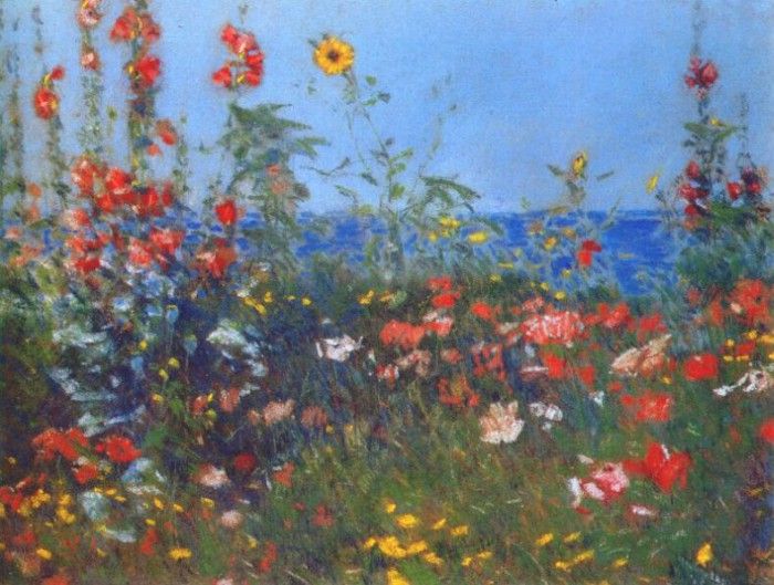 hassam poppies, isles of shoals 1891. , 