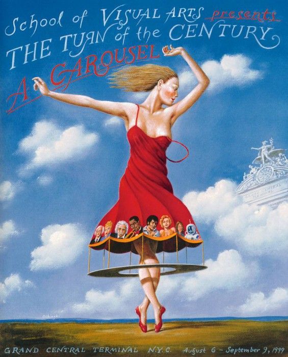 am-Rafal Olbinski A Carousel. Olbinski, 