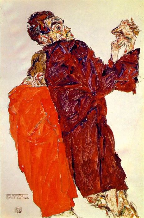 Schiele The truth unveiled, 1913, 48.3 x 32.1 cm,. , 