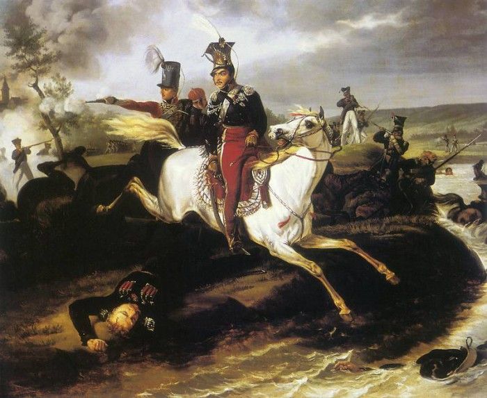 am-January Suchodolski Death of Prince Jozef Poniatowski. Suchodolski 