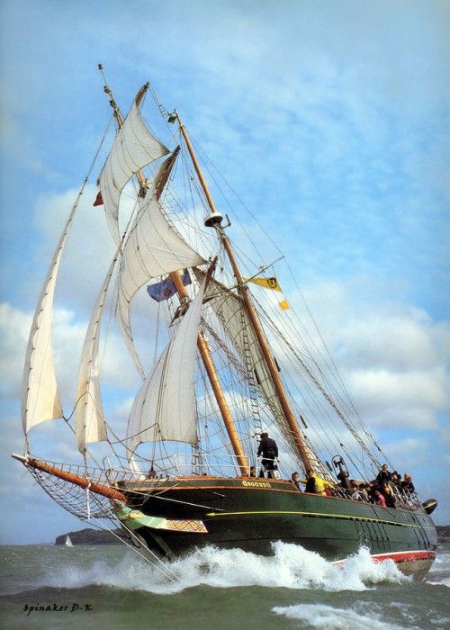dk tall ships asgard II brigantine lyr 1981. 
