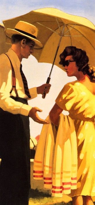 Vettriano, Jack - The Direct Approach detail (end.  