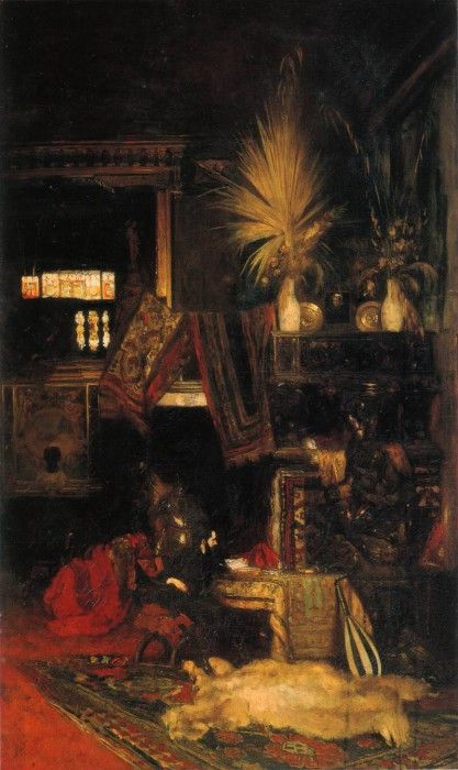 charlemont eduard hans makart in seinem atelier.  