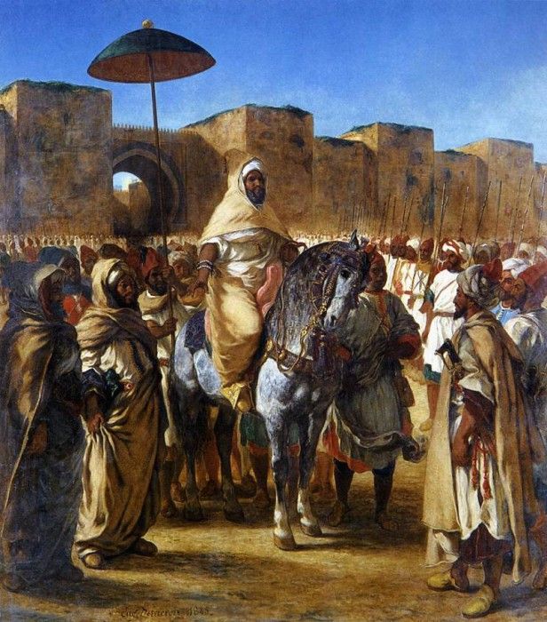 DELACROIX Eugene The Sultan of Morocco and his Entourage. , 