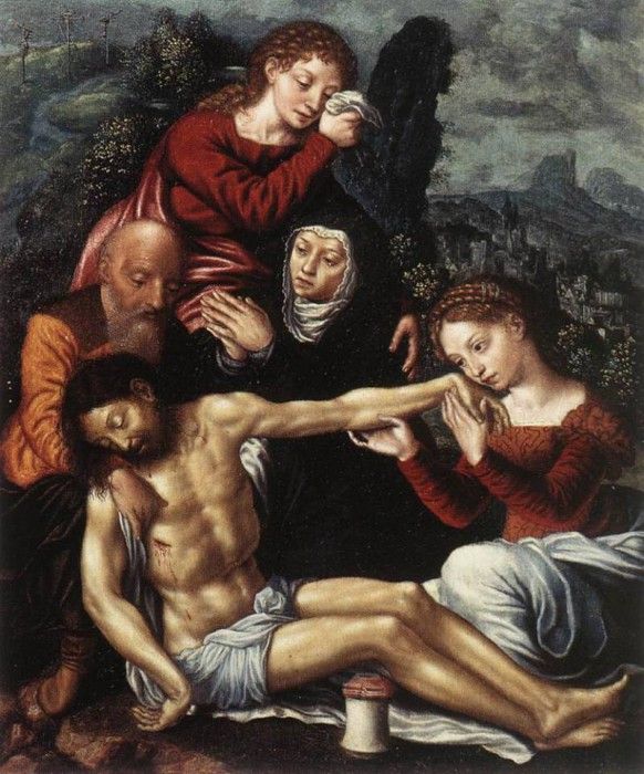 HEMESSEN Jan Sanders van The Lamentation Of Christ. Hemessen,   