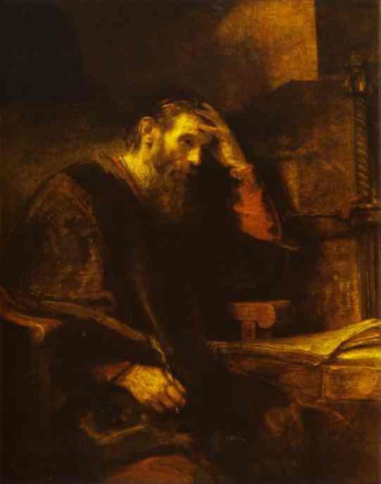 Rembrandt - The Apostle Paul.    