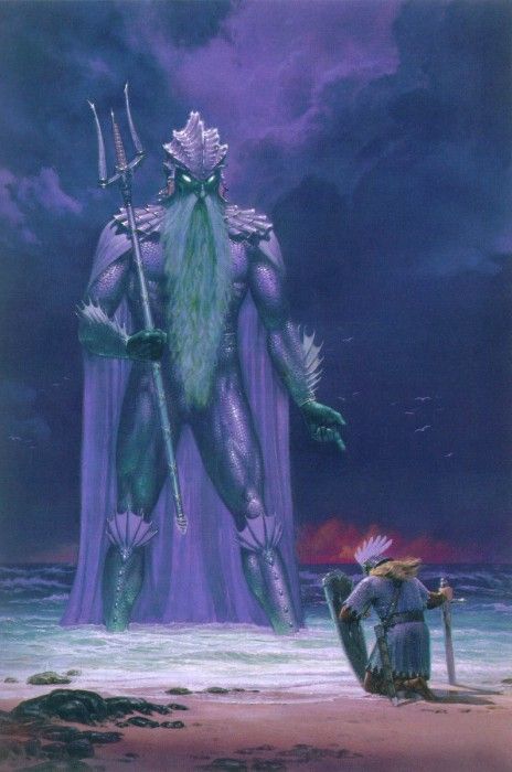 00tcal 09   Ulmo Appears Before Tuor. Nasmith, 