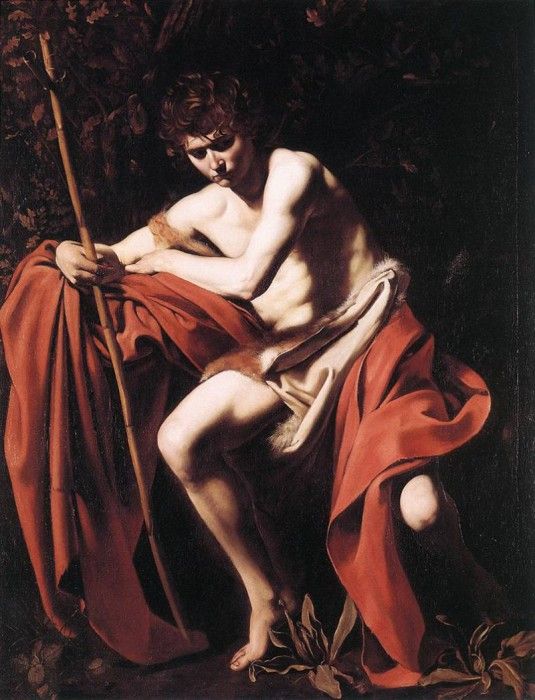 Caravaggio Baptist Nelson-Atkins Museum of Art, Kansas City. ,   