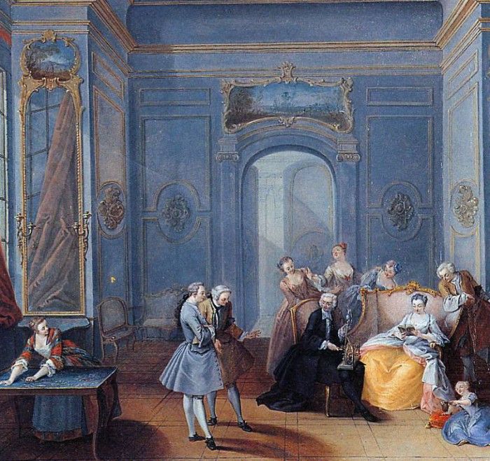 Ollivier Michel Barthelemy Le salon dune dame de qualite Su. , 