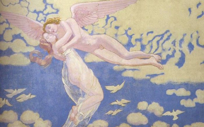 Denis Maurice Cupid Carries Psyche To The Heavens. , 