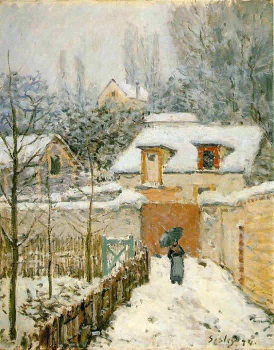 Sisley Snow at Louveciennes, 1874, 55.9x45.7 cm, Phillips Co. , 