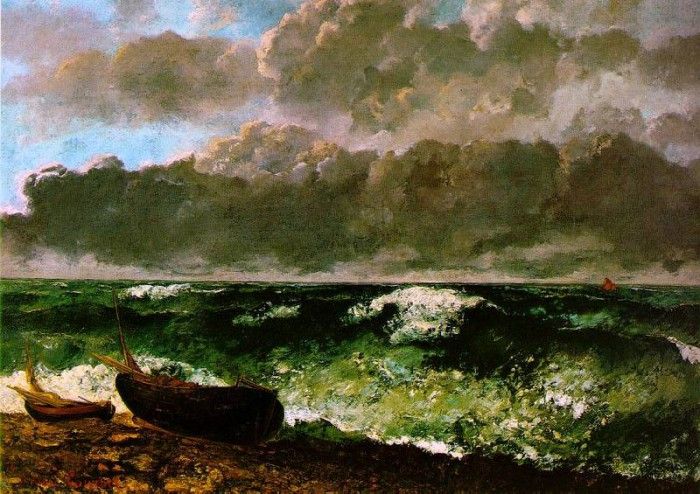 Courbet The stormy sea 1869 117x160.5 Musee dOrsay, Paris. , 