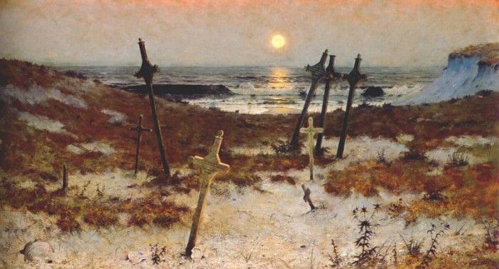 espey repose (brittany burial ground) c1885. 
