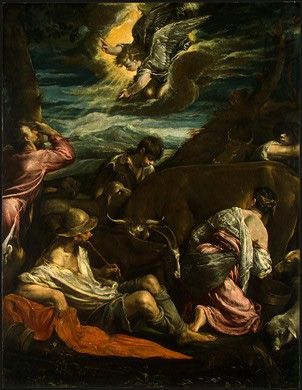 Bassano,J. The Annunciation to the Shepherds, probably 155(8. ,    