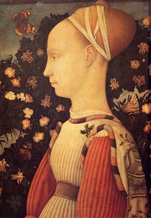 Pisanello Antonio Portrait Of Ginerva D Este.  