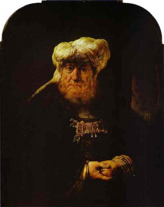 Rembrandt - The King Uzziah Stricken with Leprosy.    
