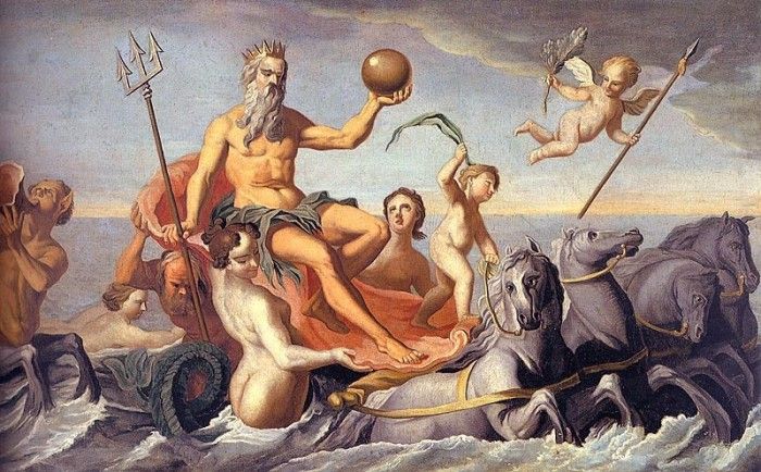 COPLEY - THE RETURN OF NEPTUNE, 1754, OIL ON CANVAS. ,  